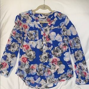 NEW YORK & COMPANY FLORAL BLOUSE